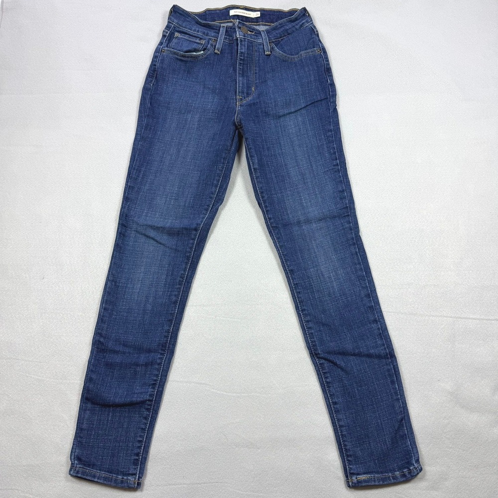 Levis 721 High Rise Skinny Jeans Womens 26 Dark Wash Blue Denim 18882-0047
